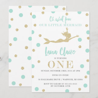 Sarah's Custom Mermaid Invitations