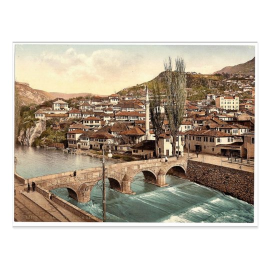 Sarajcvo (i.e., Sarajevo), looking towards Postcard