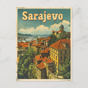 Sarajevo Bosnia and Herzegovina Vintage Postcard