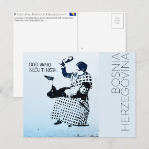 Sarajevo, Bosnia & Herzegovina Travel Postcard