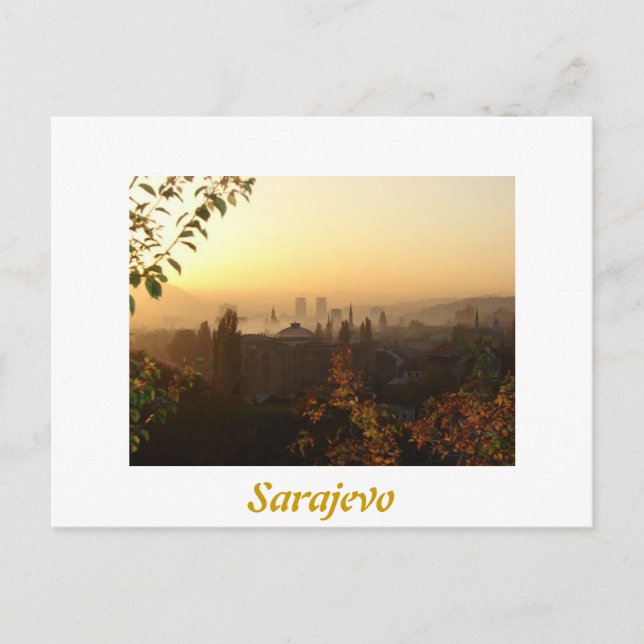 Sarajevo in the morning postcard (Front)