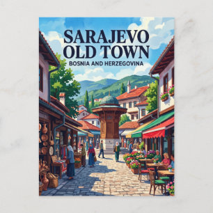 Sarajevo Old Town (Baščaršija) Postcard