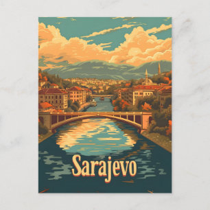Sarajevo Vintage Postcard
