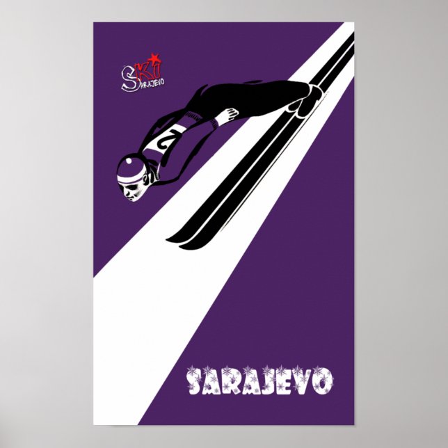 Sarajevo Winter travel poster (Front)