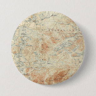 Saranac Lake Chain (Lower, Middle and Upper Lakes) 7.5 Cm Round Badge