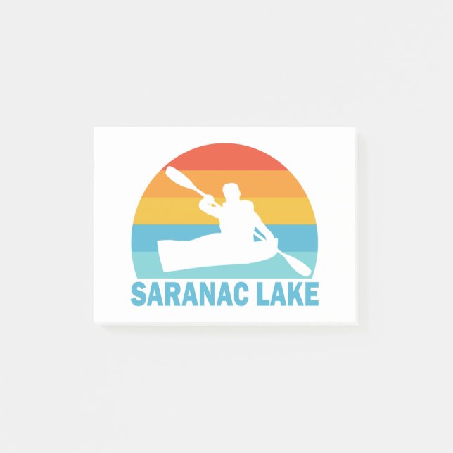 Saranac Lake New York Kayak Post-it Notes (Front)