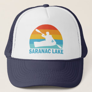 Saranac Lake New York Kayak Trucker Hat
