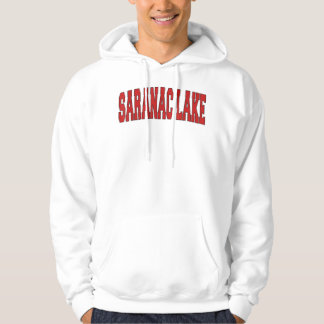 SARANAC LAKE NY NEW YORK Varsity Style U Hoodie