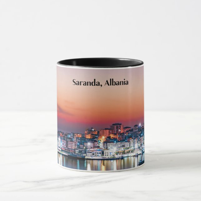 Saranda, Albania Mug (Center)