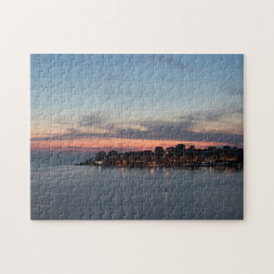 Sarande, Albania, at sunset Jigsaw Puzzle