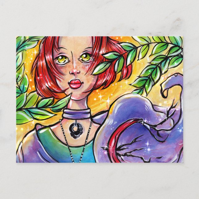 Saraphin Sun Witch Postcard (Front)