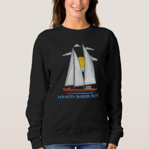 Sarasota Barrier Islands Coastal Nautical Sailing Sweatshirt