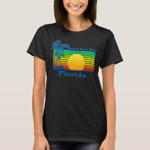 Sarasota Barrier Islands Florida Retro Tropical Be T-Shirt