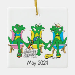 Sarasota Beach Ceramic Ornament