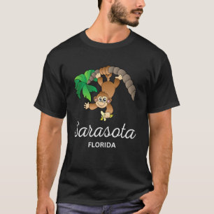 Sarasota Beach Vacation Trip Tropical Monkey Hangi T-Shirt