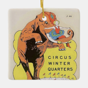 Sarasota Circus Winter Quarters Ceramic Ornament