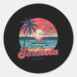 Sarasota classic round sticker