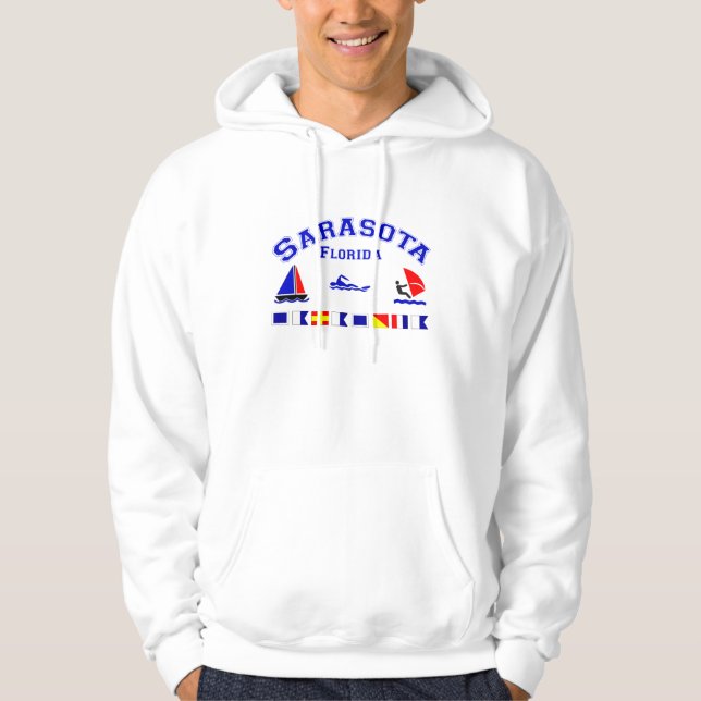 Sarasota FL Signal Flags Hoodie (Front)