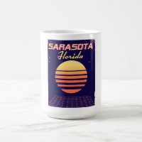 Sarasota Florida 1980s vintage travel print.