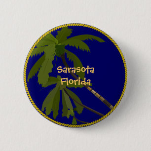 Sarasota, Florida 6 Cm Round Badge