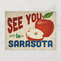 Sarasota Florida Apple - Vintage Travel