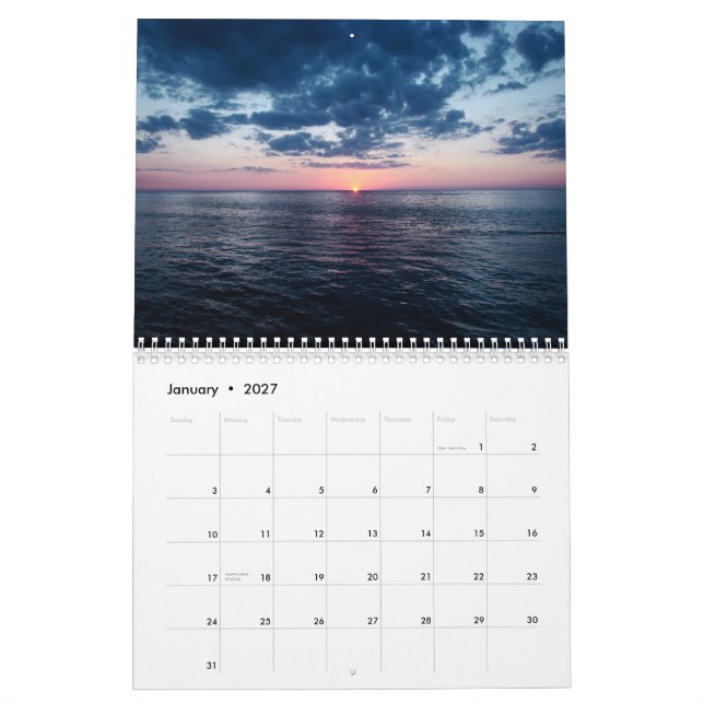 Sarasota, Florida Calendar (Jan 2027)