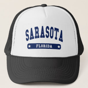 Sarasota Florida College Style tee shirts Trucker Hat