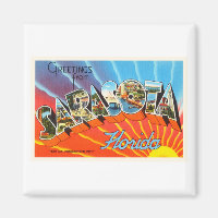 Sarasota Florida FL Old Vintage Travel Souvenir