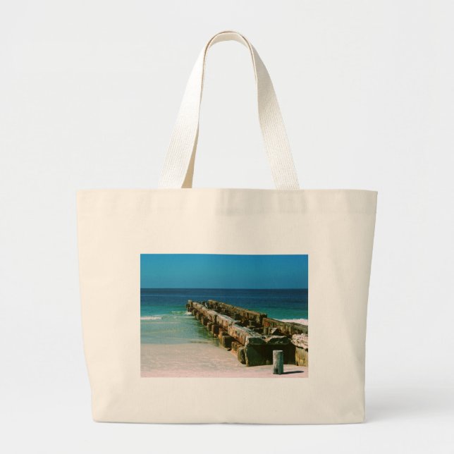 Sarasota Florida Large Tote Bag (Front)