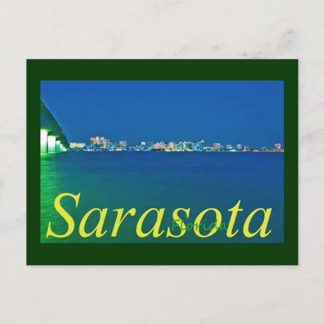 Sarasota, Florida, U.S.A. Postcard (Front)