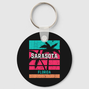 Sarasota Florida Vacation Souvenir Surfing Vintage Key Ring