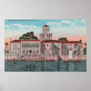 Sarasota, Florida - View of John Ringling Poster