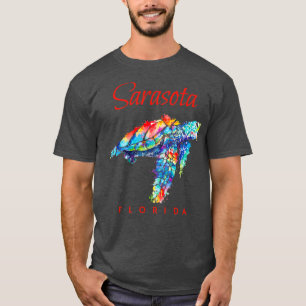 Sarasota Florida Watercolor Sea Turtle T-Shirt