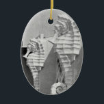 Sarasota's SeaHorses Ceramic Ornament<br><div class="desc">The iconic sea horses of Sarasota,  Florida.</div>