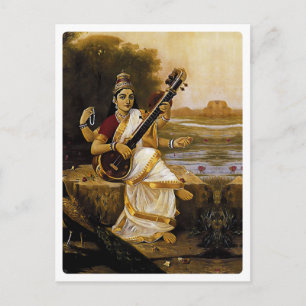 SARASWATI - Divinity of the arts and rivers Postcard