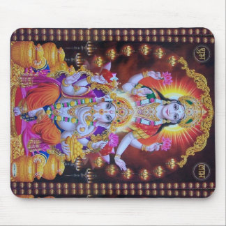 saraswati ganesh colourful  hindus mouse pad