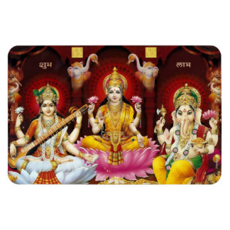 Saraswati, Lakshmi, & Ganesha Flexi Magnet