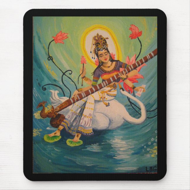 Saraswati Painting Mousepad (Front)