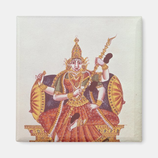 Saratheswathee, hindu goddess of learning magnet (Front)