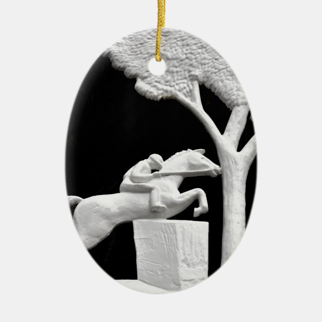 Saratoga Horse Art Ceramic Ornament (Front)