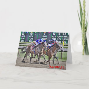Saratoga Horse Racing Card