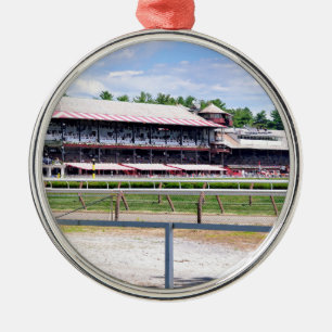 Saratoga Race Course and Clare Court Metal Ornament