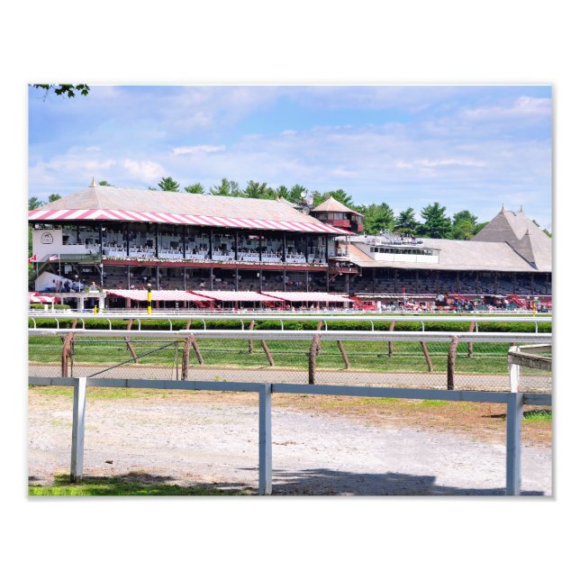 Saratoga Race Course and Clare Court Photo Print (Front)
