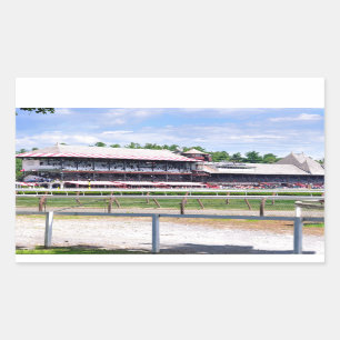 Saratoga Race Course and Clare Court Rectangular Sticker