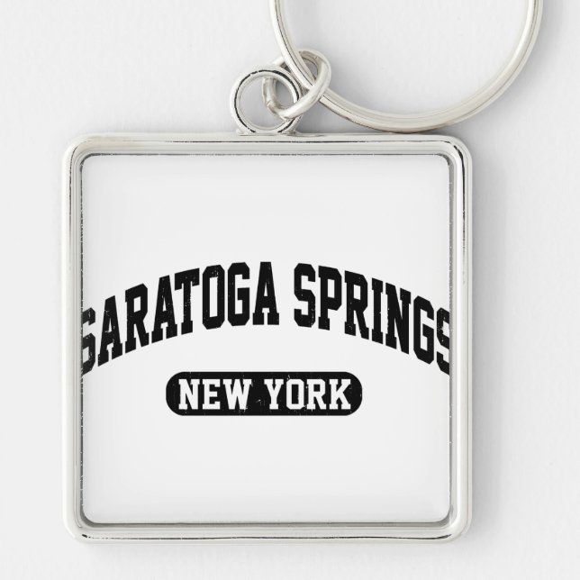 Saratoga Springs New York Key Ring (Front)