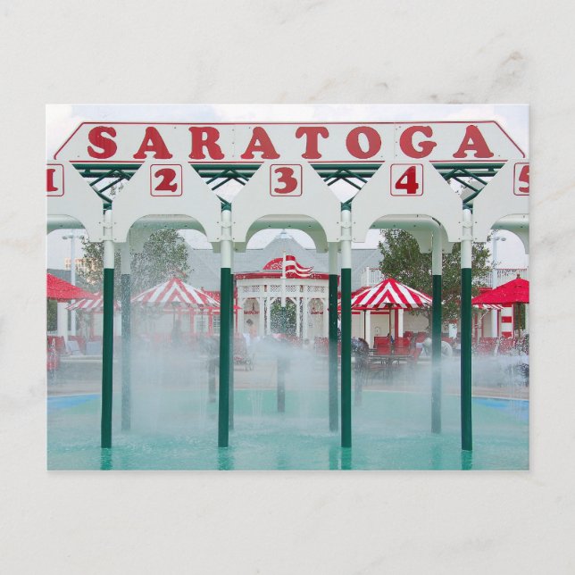 Saratoga Springs Pool Play Area Postcard (Front)