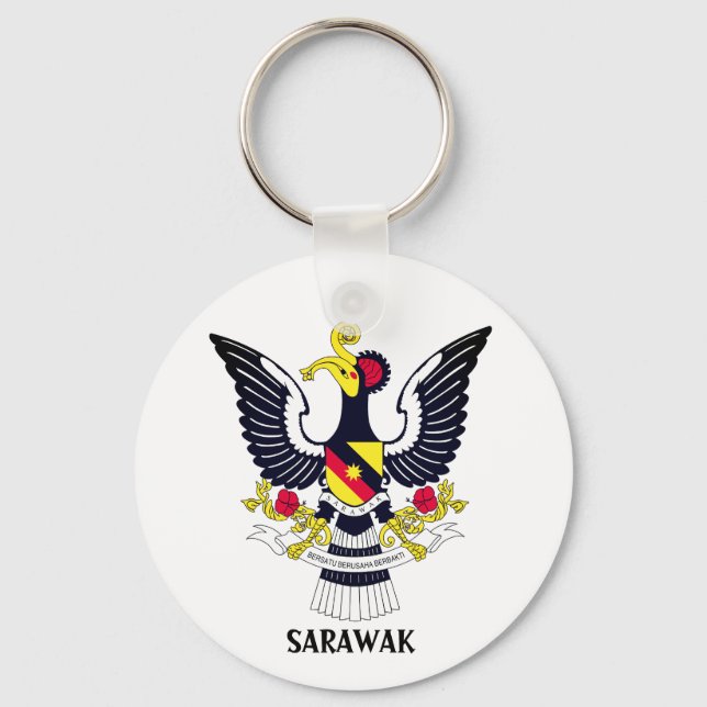 Sarawak Coat of Arms - MALAYSIA Key Ring (Front)