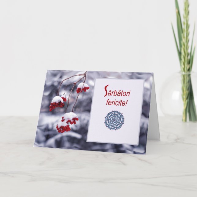 Sarbatori fericite, Romanian Christmas Card (Front)