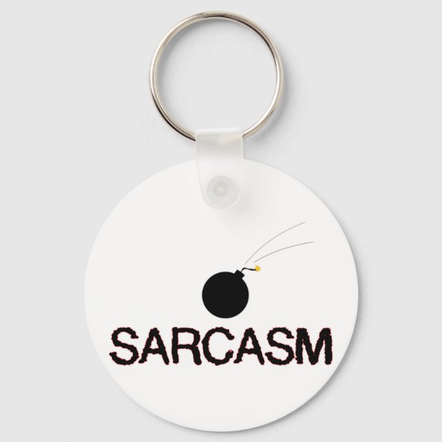 Sarcasm Bombed Key Ring (Front)