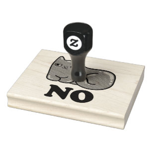 Sarcasm Cat Rubber Stamp